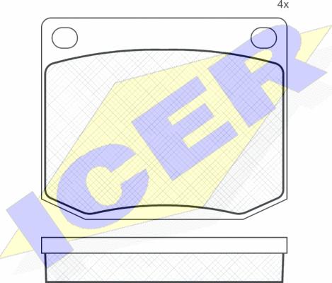 Icer 180176 - Komplet Pločica, disk-kočnica www.molydon.hr