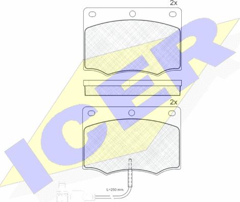 Icer 180335 - Komplet Pločica, disk-kočnica www.molydon.hr