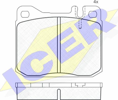 Icer 180323 - Komplet Pločica, disk-kočnica www.molydon.hr