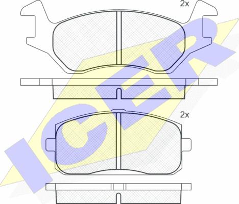 Icer 180294 - Komplet Pločica, disk-kočnica www.molydon.hr