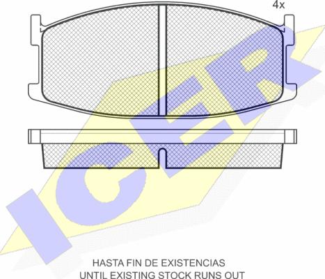 Icer 180296 - Komplet Pločica, disk-kočnica www.molydon.hr