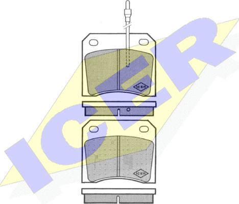 Icer 180209 - Komplet Pločica, disk-kočnica www.molydon.hr