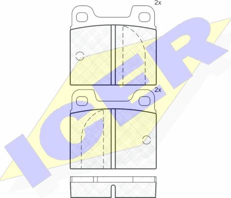 Icer 180200 - Komplet Pločica, disk-kočnica www.molydon.hr