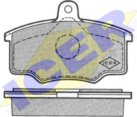 Icer 180280 - Komplet Pločica, disk-kočnica www.molydon.hr