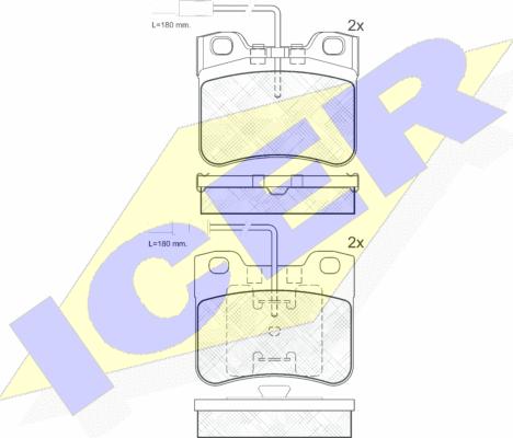 Icer 180788-203 - Komplet Pločica, disk-kočnica www.molydon.hr