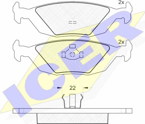 Icer 180775 - Komplet Pločica, disk-kočnica www.molydon.hr