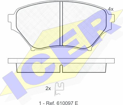 Icer 181529 - Komplet Pločica, disk-kočnica www.molydon.hr