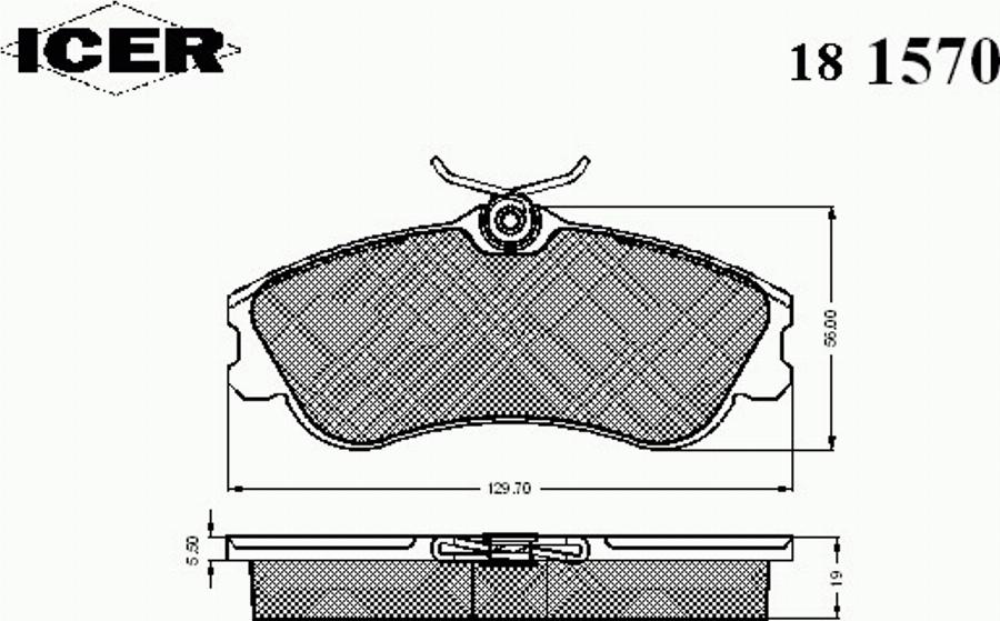 Icer 181570 - Komplet Pločica, disk-kočnica www.molydon.hr