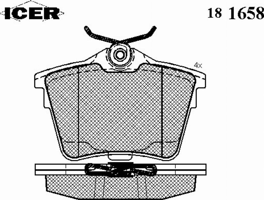 Icer 181658 - Komplet Pločica, disk-kočnica www.molydon.hr