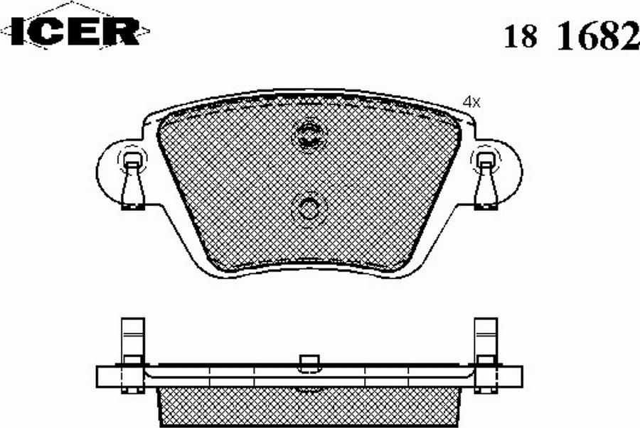 Icer 181682 - Komplet Pločica, disk-kočnica www.molydon.hr