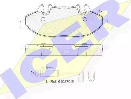 Icer 181675 - Komplet Pločica, disk-kočnica www.molydon.hr