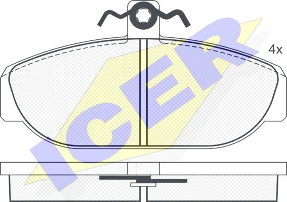 Icer 181014 - Komplet Pločica, disk-kočnica www.molydon.hr