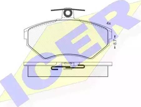 Icer 181157 - Komplet Pločica, disk-kočnica www.molydon.hr