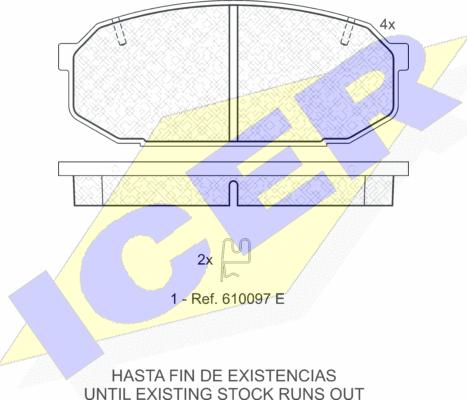 Icer 181112 - Komplet Pločica, disk-kočnica www.molydon.hr