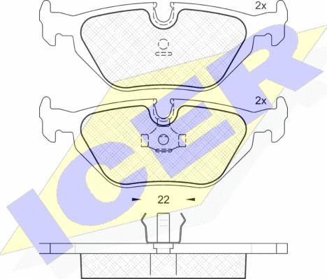 Icer 181174 - Komplet Pločica, disk-kočnica www.molydon.hr