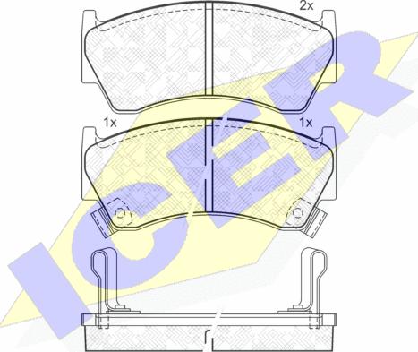 Icer 181394 - Komplet Pločica, disk-kočnica www.molydon.hr