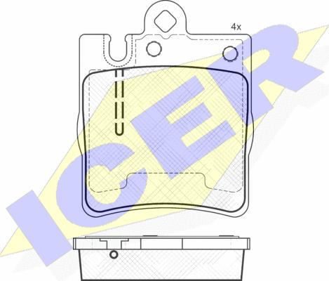 Icer 181312-202 - Komplet Pločica, disk-kočnica www.molydon.hr