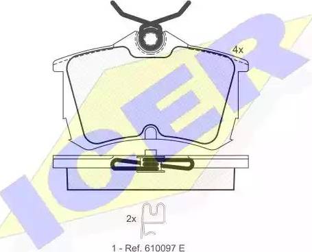 Icer 181287 - Komplet Pločica, disk-kočnica www.molydon.hr