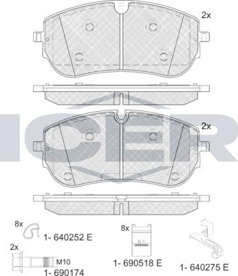 Icer 182451-208 - Komplet Pločica, disk-kočnica www.molydon.hr