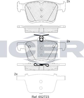 Icer 182099-203 - Komplet Pločica, disk-kočnica www.molydon.hr