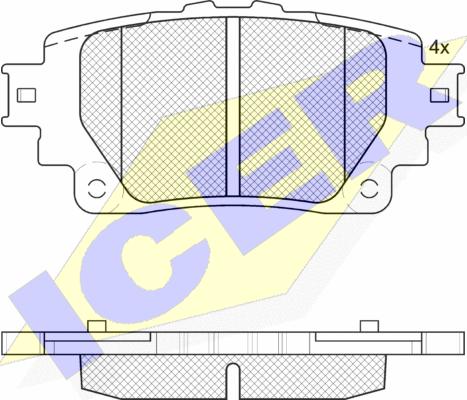 ATE 605534 - Komplet Pločica, disk-kočnica www.molydon.hr