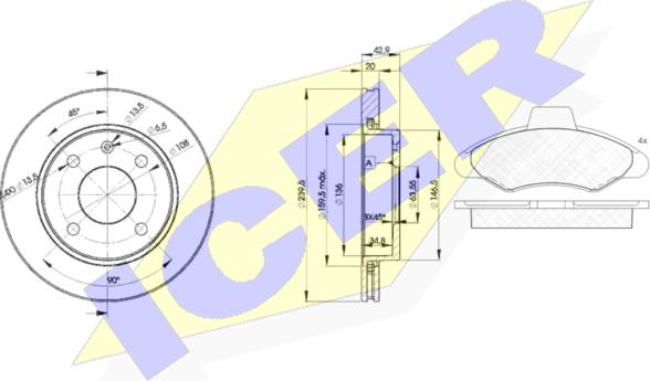 Icer 30790-1064 - Komplet kočnica, disk-kočnica www.molydon.hr