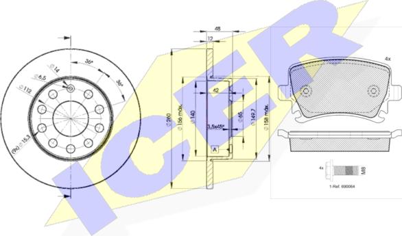 Icer 31600-5310 - Komplet kočnica, disk-kočnica www.molydon.hr