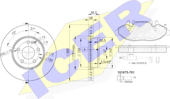 Icer 31675-0415 - Komplet kočnica, disk-kočnica www.molydon.hr