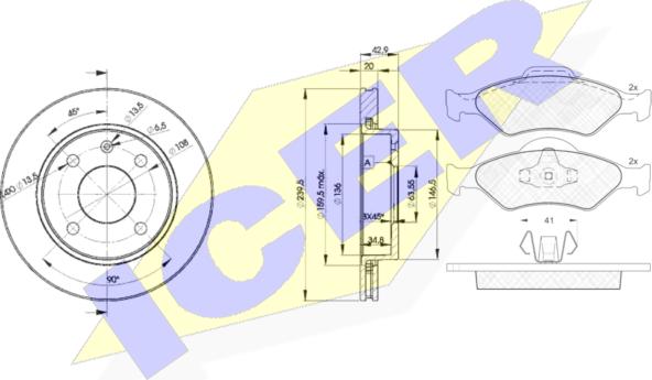 Icer 31344-1064 - Komplet kočnica, disk-kočnica www.molydon.hr