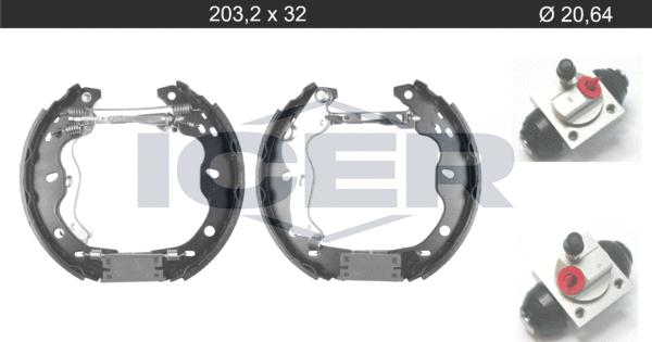 Icer 79KT0121 C - Komplet kočnica, bubanj kočnice www.molydon.hr