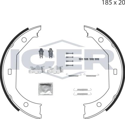 Icer 79PB4004 C - Komplet kočionih obloga, rucna kočnica www.molydon.hr