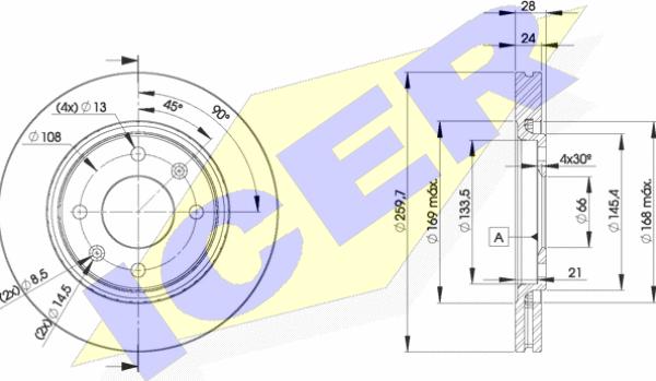 Icer 78BD9406-2 - Kočioni disk www.molydon.hr