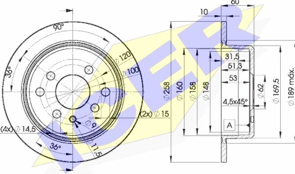 Icer 78BD9581-2 - Kočioni disk www.molydon.hr