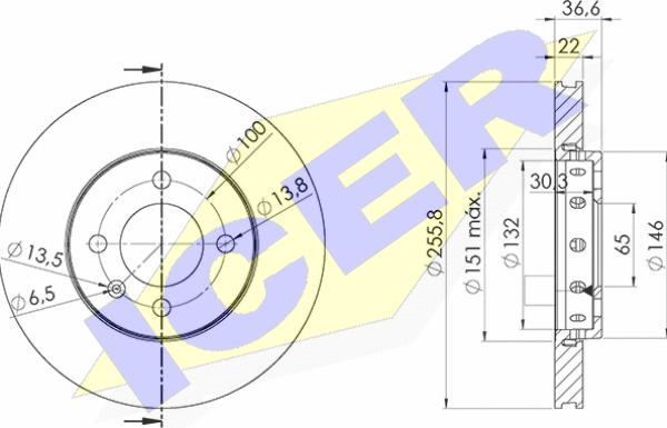 Icer 78BD9614-2 - Kočioni disk www.molydon.hr