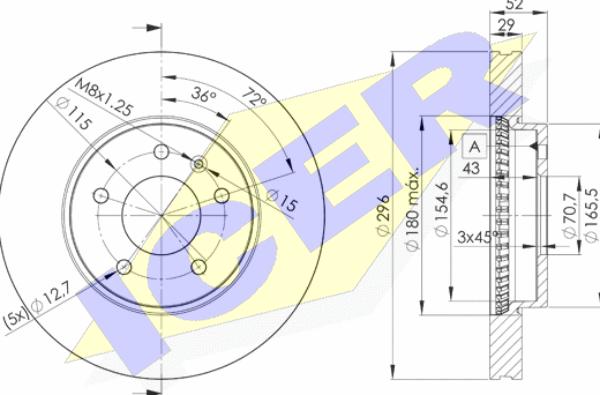 Icer 78BD9048-2 - Kočioni disk www.molydon.hr