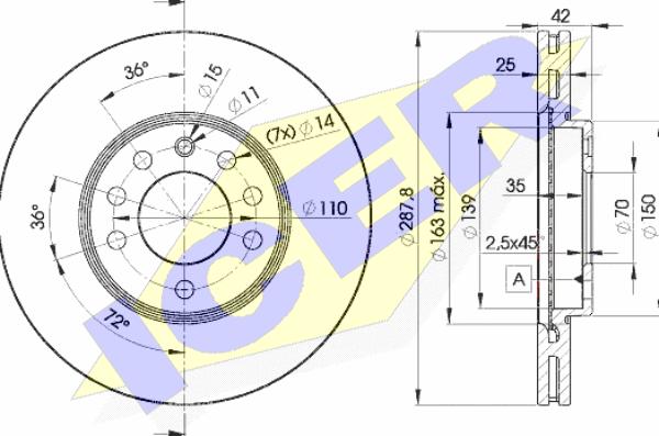 Icer 78BD9043-2 - Kočioni disk www.molydon.hr