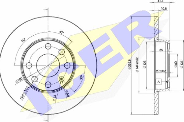 Icer 78BD9058-2 - Kočioni disk www.molydon.hr