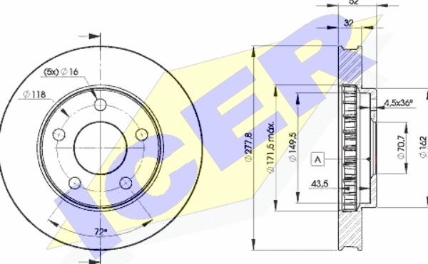 Icer 78BD9057-2 - Kočioni disk www.molydon.hr