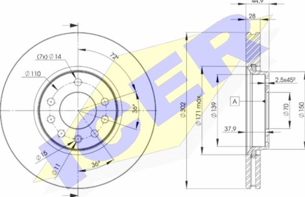 Icer 78BD9004-2 - Kočioni disk www.molydon.hr