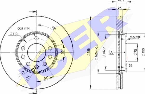 Icer 78BD9003-2 - Kočioni disk www.molydon.hr