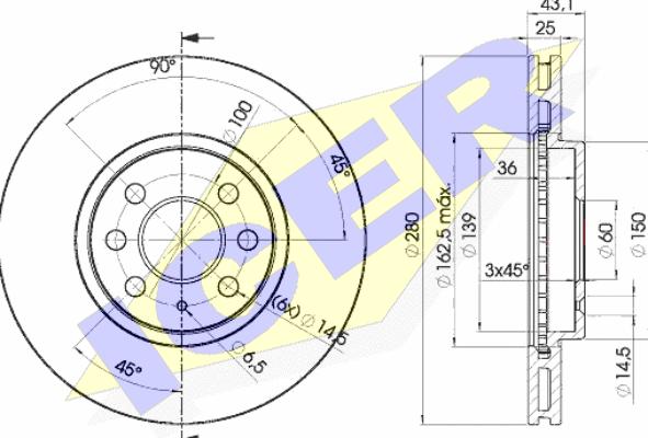 Icer 78BD9007-2 - Kočioni disk www.molydon.hr