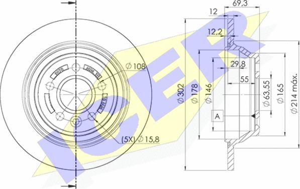 Icer 78BD9078-1 - Kočioni disk www.molydon.hr