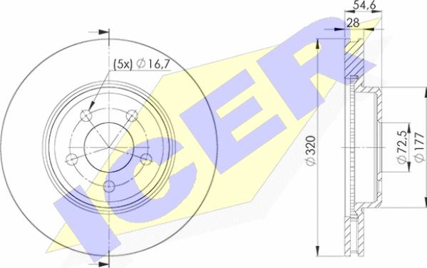 Icer 78BD9196-2 - Kočioni disk www.molydon.hr