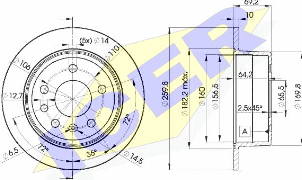 Icer 78BD9105-2 - Kočioni disk www.molydon.hr