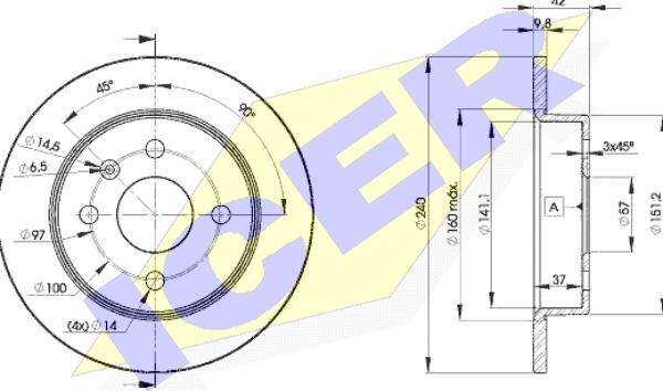 Icer 78BD9108-2 - Kočioni disk www.molydon.hr