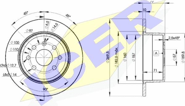 Icer 78BD9102-1 - Kočioni disk www.molydon.hr