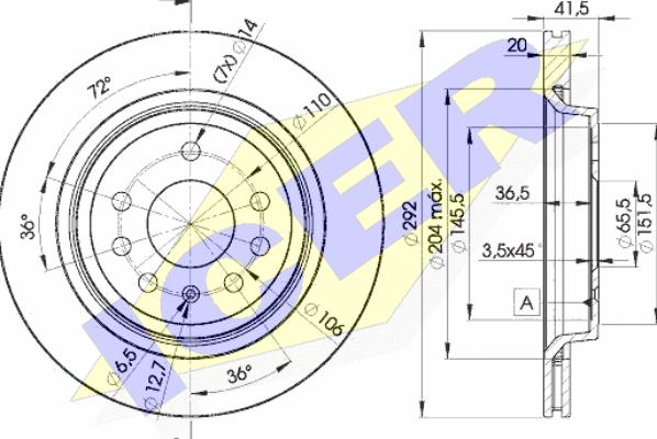 Icer 78BD9114-2 - Kočioni disk www.molydon.hr