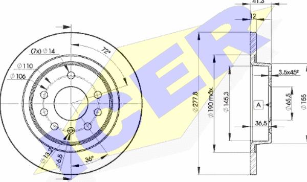 Icer 78BD9115-2 - Kočioni disk www.molydon.hr