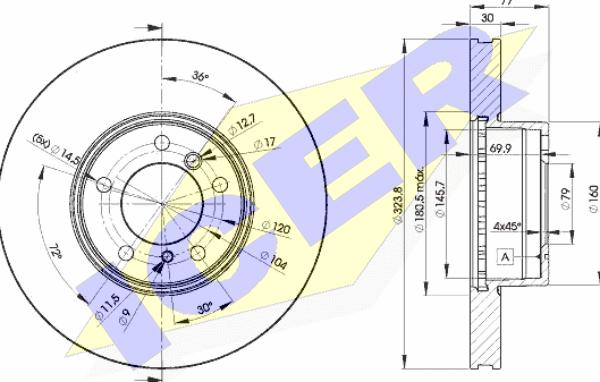 Icer 78BD9895-2 - Kočioni disk www.molydon.hr