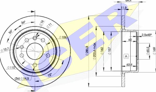 Icer 78BD9211-2 - Kočioni disk www.molydon.hr